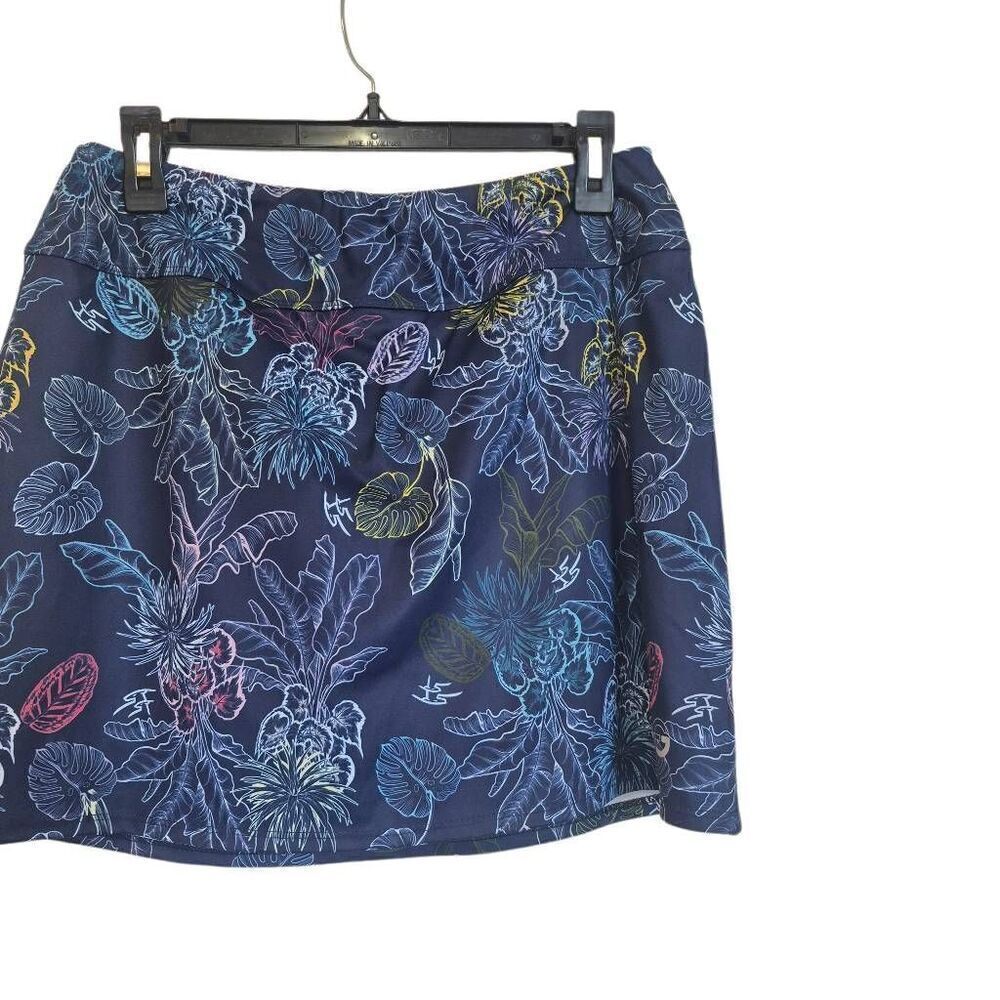 Foray Golf Women's Navy & Multicolor Floral Poly/Spandex Skirt Skort NEW